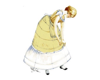Past Patterns 0712 - 1850s Hoop Skirt Sewing Pattern Past Patterns original Multisized waist 25 to 39 50s 1860s 60s