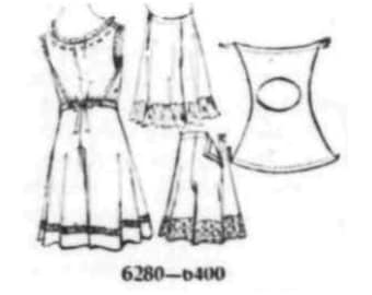 Past Patterns 6400 Downloads - Edwardian Ladies Drawers Sewing Pattern | McCall Reproduction | A0, A4, 8.5x11, 36-inch formats | 26" Waist