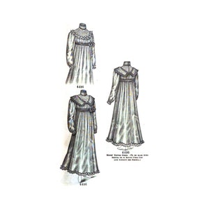 Past Patterns 4416 - Early 1900s Semi-Princess Dress Sewing Pattern bust 35 b35 Butterick Publishing Co Reproductions 90s Edwardian