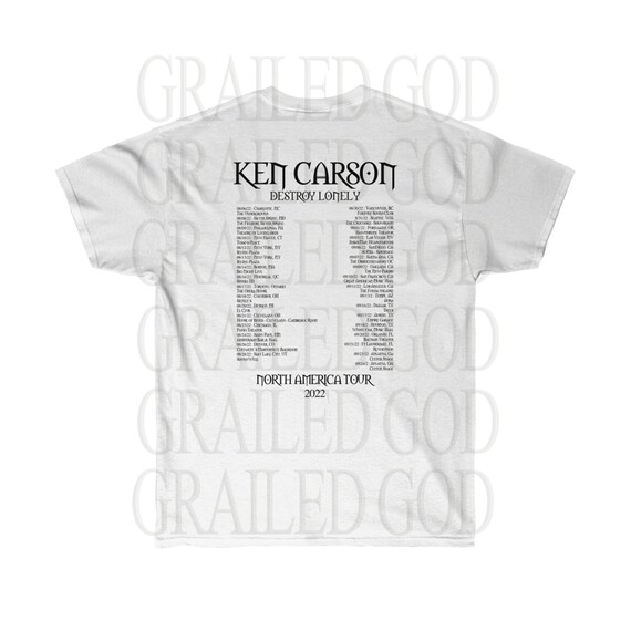 Ken Carson X Destroy Lonely X Man Tour SHIRT 2022 (white) - Etsy