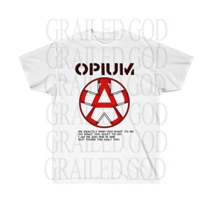 OPIUM BE YOU Playboi Carti Anarchy Camisa (Blanco)