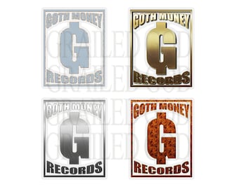 Goth Money Sticker Pack (4) Set of 4