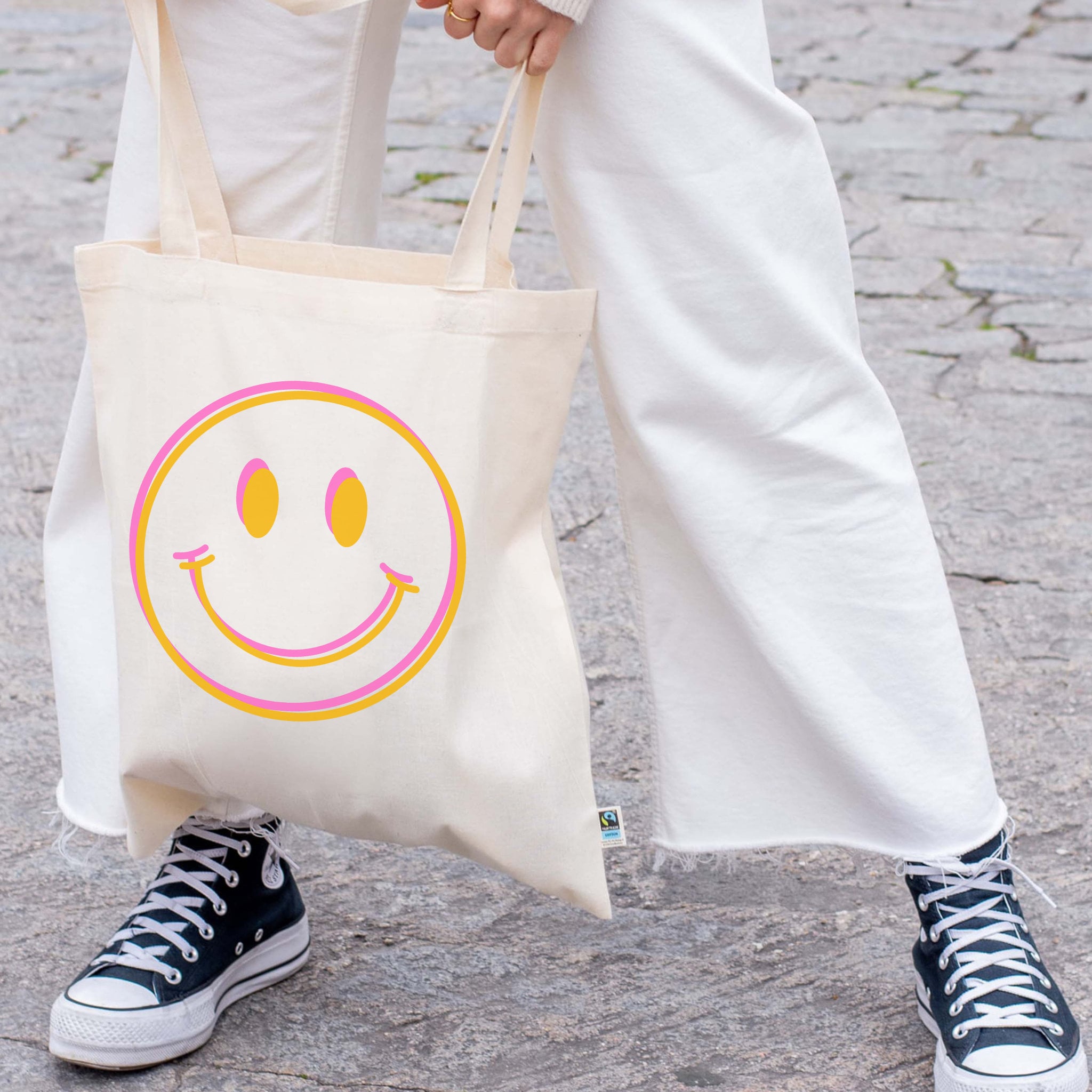 Unique Gifts for Women: Get a Fun Tote Bag With a Smiley Boy Face