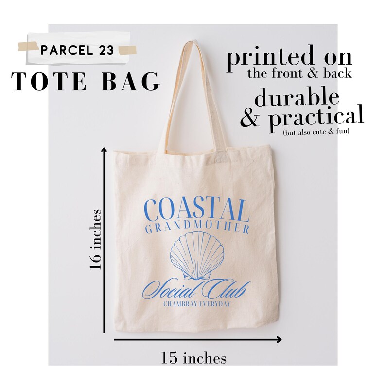 CafePress "When A Baby Is Born, So Is A Grandmother" Natural Canvas Tote Bag - Reusable Shopping Bag - View #11