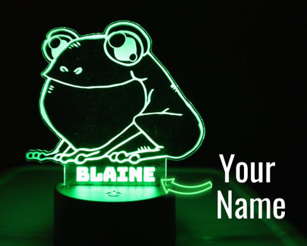 Frog Night Light, Frog Lamp, Animal Night Light, Kids Night Light, Night Light Nursery, Frog
