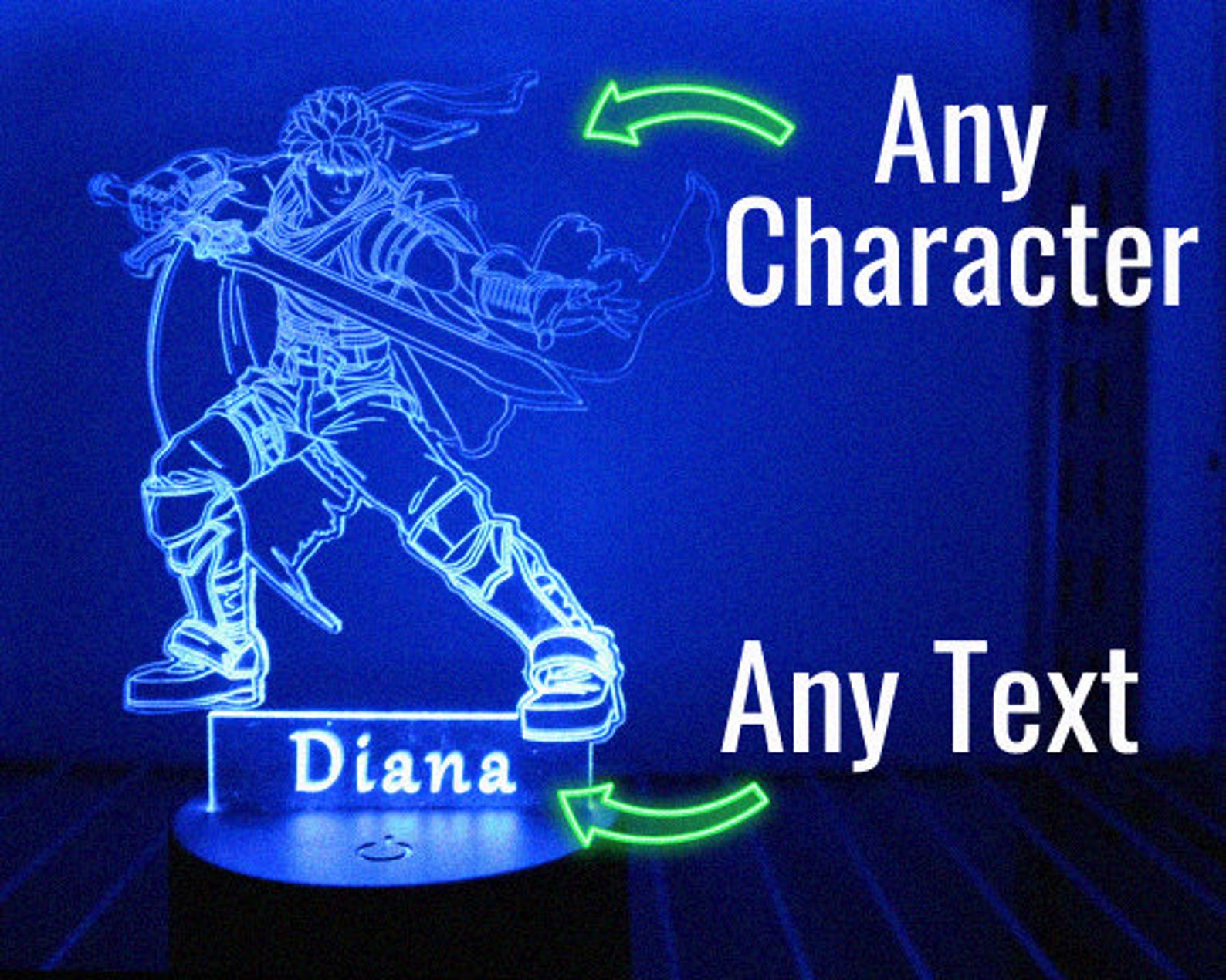 Custom Video Game Lamp, Video Game Desk Lamp, Video Game Decor, Video Game Gifts, Video Game