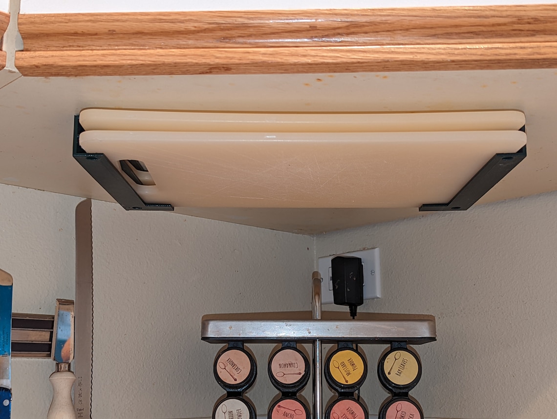 Under Double Cutting Board Rack Etsy