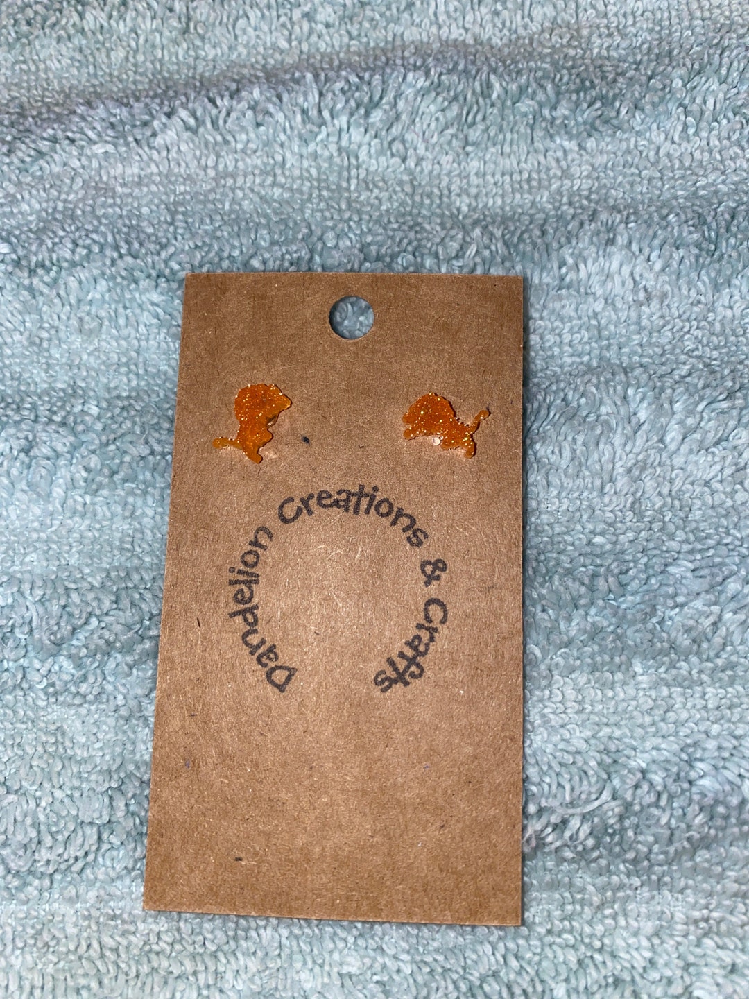 ピアス C82 Dandelion orange Orange Lion Earrings (20232037) - Etsy