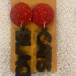 Black cat earrings