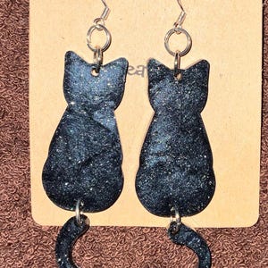 Black Cat Earrings