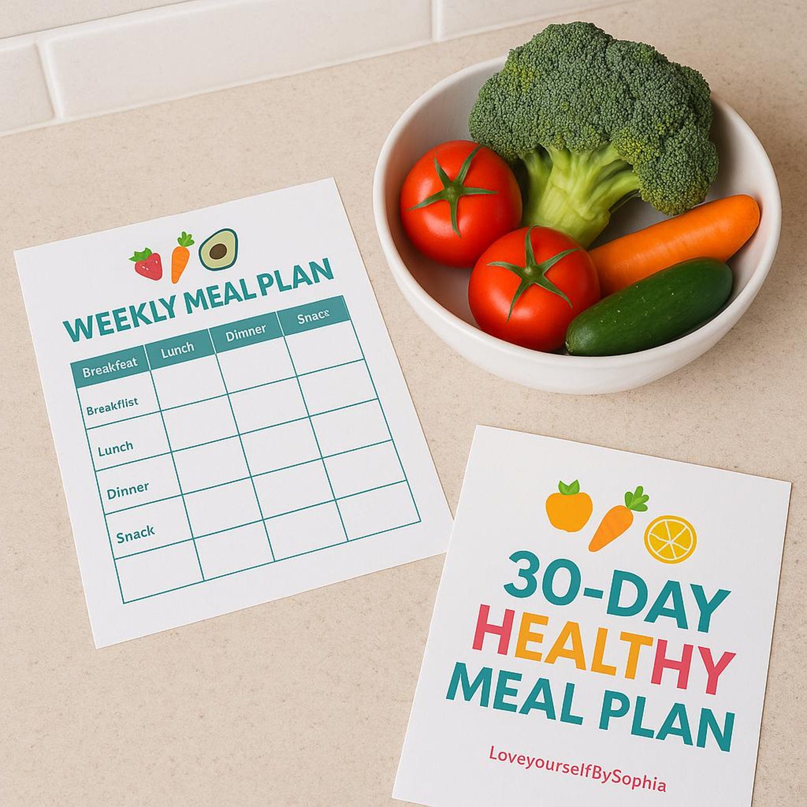 30 Day Healthy Meal Plan Etsy