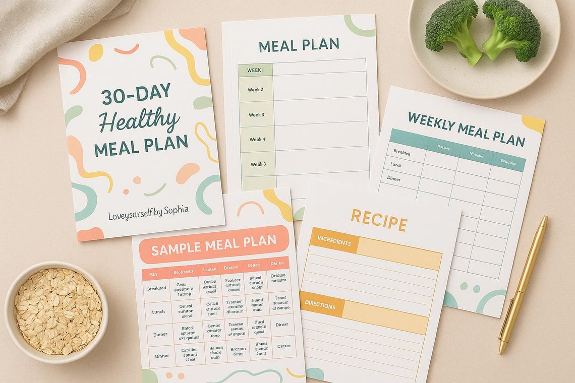 30 Day Healthy Meal Plan Etsy