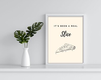 póster de decoración de pared para el hogar / "rebanada real"/ pdf cita de letrero imprimible digital / impresiones de pared de tamaño variable / impresión de regalos para la familia