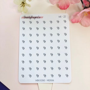DOCTOR / Medical - MINI Icon Stickers | Minimal Functional Planner Stickers | Bullet Journal | MI-22