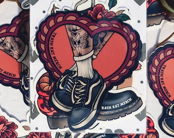 sneakerhead tattoo sticker pack (4 stickers)