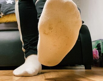 Getragene Sneakersocken, Gr. 39-42