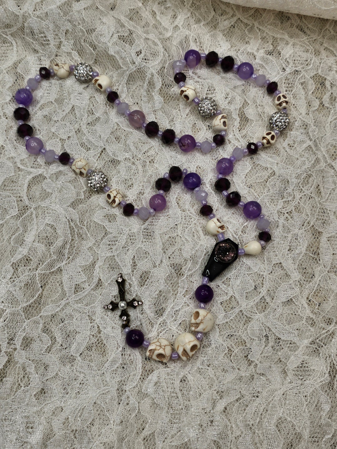 Coffin Rosary Etsy