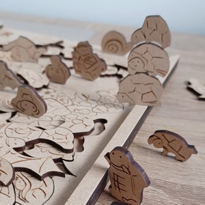100 Turtles Puzzle | Extremely extremely difficult | Welcome to Turtles&#39; Hell | Wooden gift