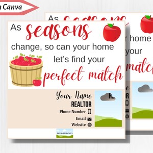 Realtor Pop By Tag||Printable|Canva Template|Marketing|Realtor Gift Tag|Client Pop By Tag|Realtor Tag|Real Estate|Seasonal|Perfect Match|