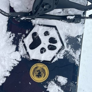 Dog Paw Print Snowboard Stomp pad