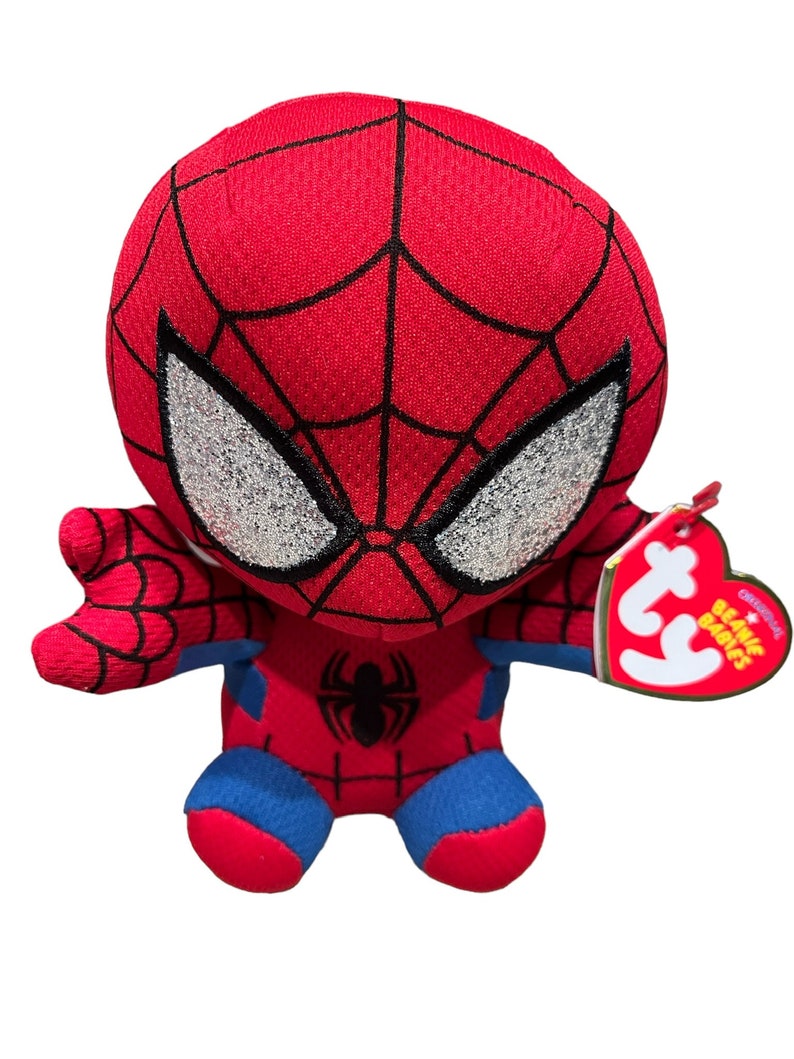 Ty Beanie Baby Spider-man 6 Inch - Etsy
