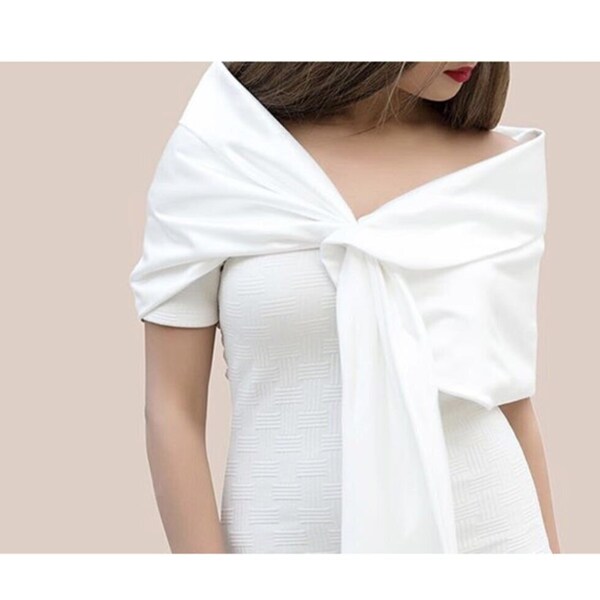 style satin shawl