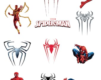 12 pieces SPIDER-MAN png