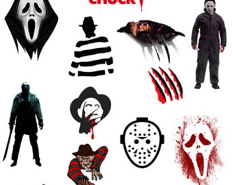 18 pieces HORROR MOVIE png