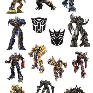 14 pieces TRANSFORMERS png