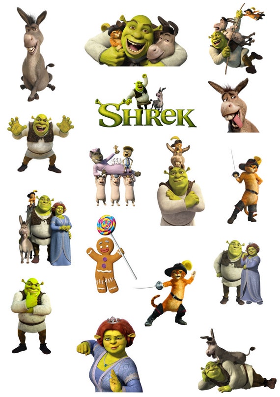 16 pieces SHREK png