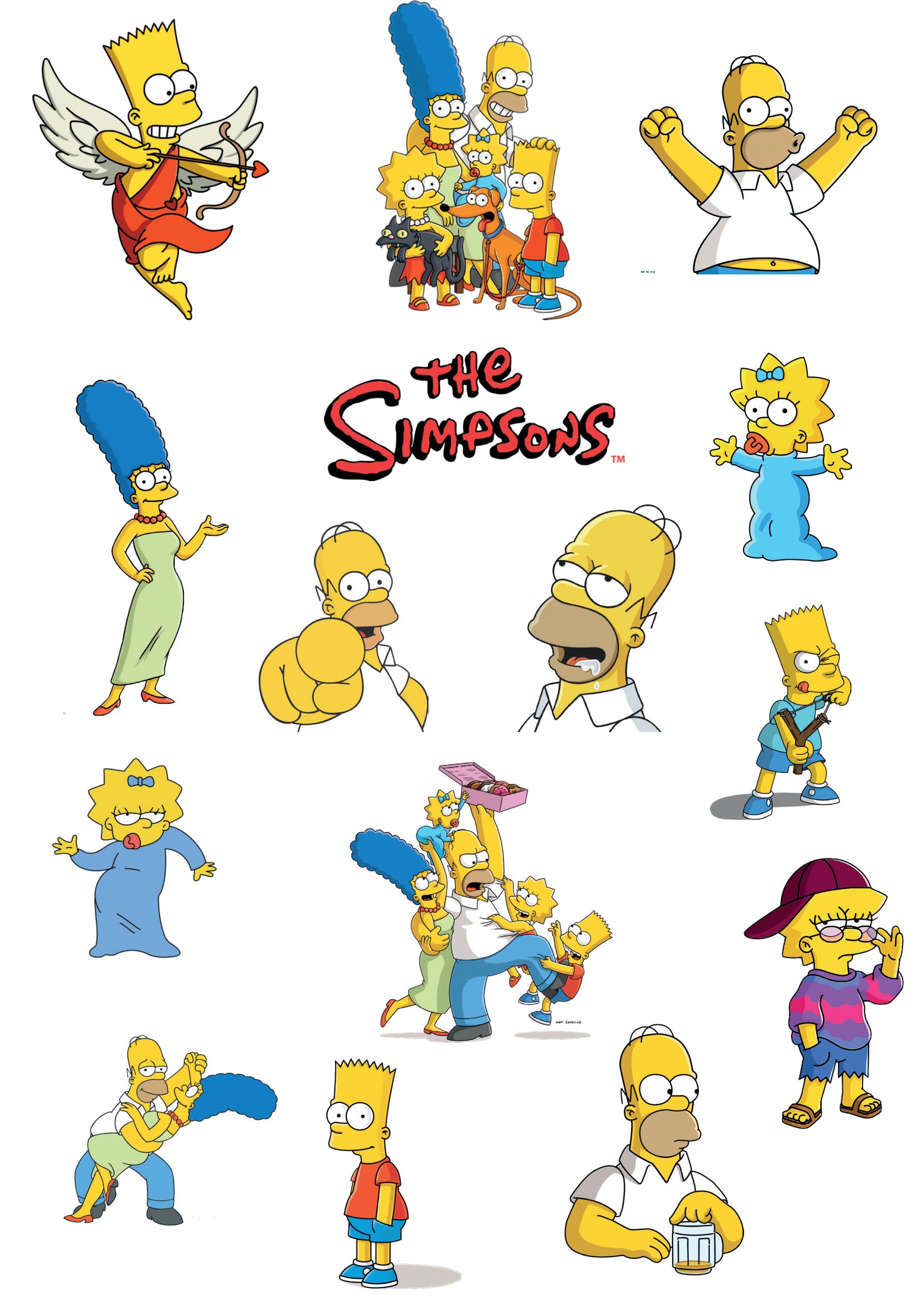 Simpsons Drawing - Etsy