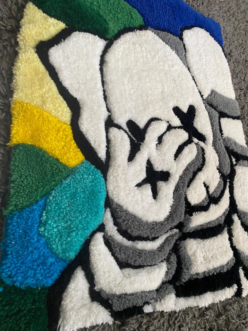Kaws Rug Pink Kaws Companion Rug - Etsy