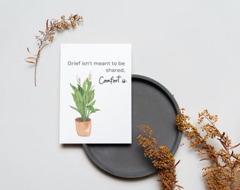 Compassion Card | Empathy Card | Comfort Card | Grief Card| Friendship Card | Thinking of You Card | Greeting Card | Sympathy Card |