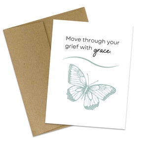 Je pense à vous | Carte Confort | Carte de deuil | Carte de compassion | Soutien amical | Carte d'empathie | de voeux | Carte du meilleur ami