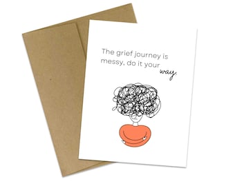 Grief Journey Card: Sympathy Gift for Grieving Friend
