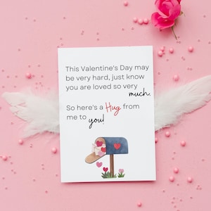 Valentijnskaart | Empathiekaart | Comfortkaart | Sympathiekaart | Valentijn verdriet kaart | Vriendschapskaart | Stuur een knuffelkaart | Groet