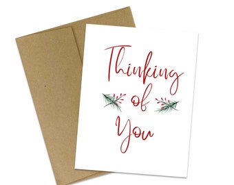 Holiday Thinking of You Card | Empathy Card | Holiday Card | Christmas Card | Sympathy Card | Compassion Card | Grief Card | Holiday Grief