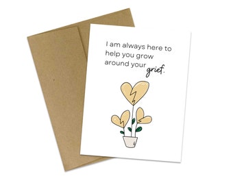 Grief Card: Empathy Bereavement Sympathy Card