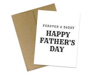 Forever a Daddy | A Father's Love | Father's Day Card |  Never forgotten | Bereaved Daddy | Happy Father's Day | Greeting Card | Always Love