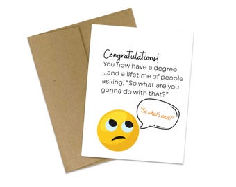 carte de fin d'études | Félicitations diplômé | Vous l'avez fait | carte de remise des diplômes drôle | Reine diplômée | Diplômé du Collège | Diplômé du secondaire | Félicitations