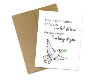 Holiday Thinking of You Card | Empathy Card | Holiday Card | Comfort Card | Sympathy Card | Compassion Card | Grief Card | Christmas Card