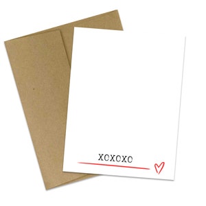Valentijnsdag kaart | Empathie | XOXOXO | Vriendschap | Wenskaart | Liefde | Vriendschap | Valentijnsdag | Jubileum | Huwelijk