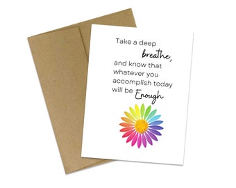 Encouragement Card | Thinking of You Card | Take a Deep Breathe | Grief Card | Sympathy Card | Love and Strength Card | Compassion Card