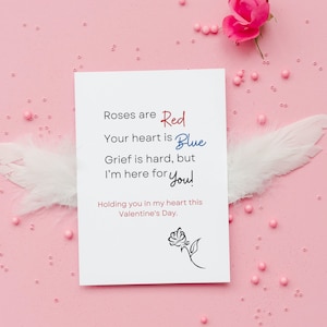 Valentijnskaart | Empathiekaart | Comfortkaart | Rozen zijn rood | Verdriet is moeilijk | Vriendschapskaart | Wenskaart | Je ophouden