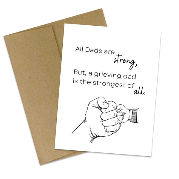 Child Loss | Grieving Dad | Father's Day Card | Remembering your child | Never forgotten | Bereaved Dad | Strongest Dad of them all