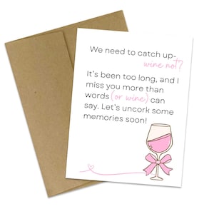 de voeux d'amitié | tu me manques | Soirée vin entre copines | Vin et amis | Amour courrier postal | Débouchez du vin avec des amis | Cartes