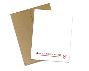 Simple Valentine's Day Card: Empathy Friendship Card