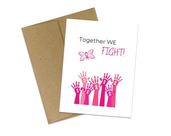 Breast Cancer Awareness | Empathy Card | Cancer Card | Fight Cancer | Friendship Card | Thinking of You Card | October Breast Cancer