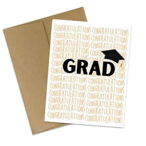 Parabéns Graduado | cartão de formatura | Graduação | Graduado dos parabéns cartão comemorativo | Você conseguiu | cartão de graduação simples | Parabéns