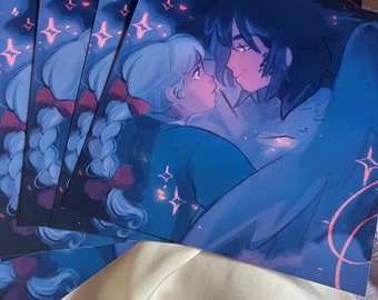 howl and sophie, art print